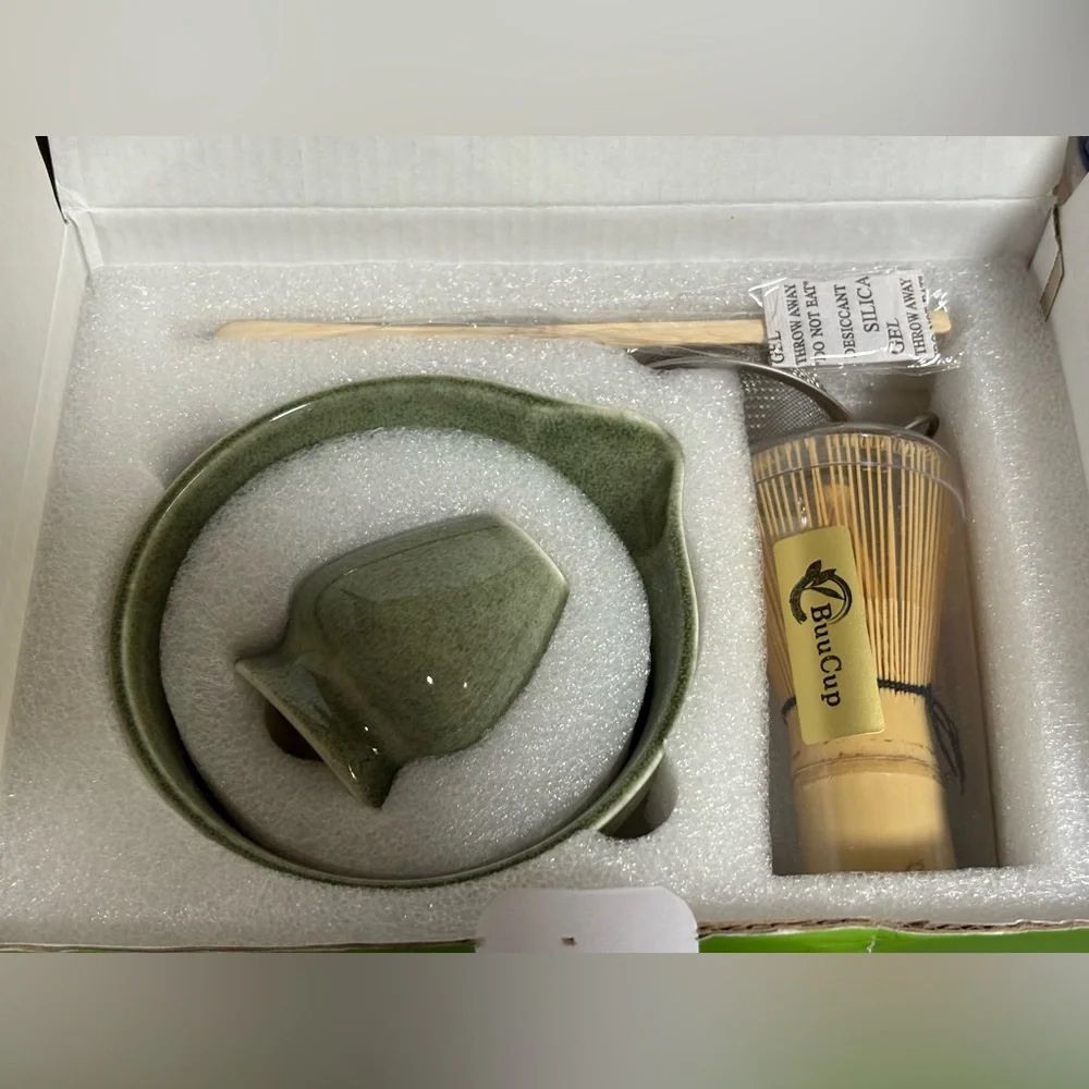 NEW 5 Pcs Jade Green Matcha Kit for Matcha Lover
